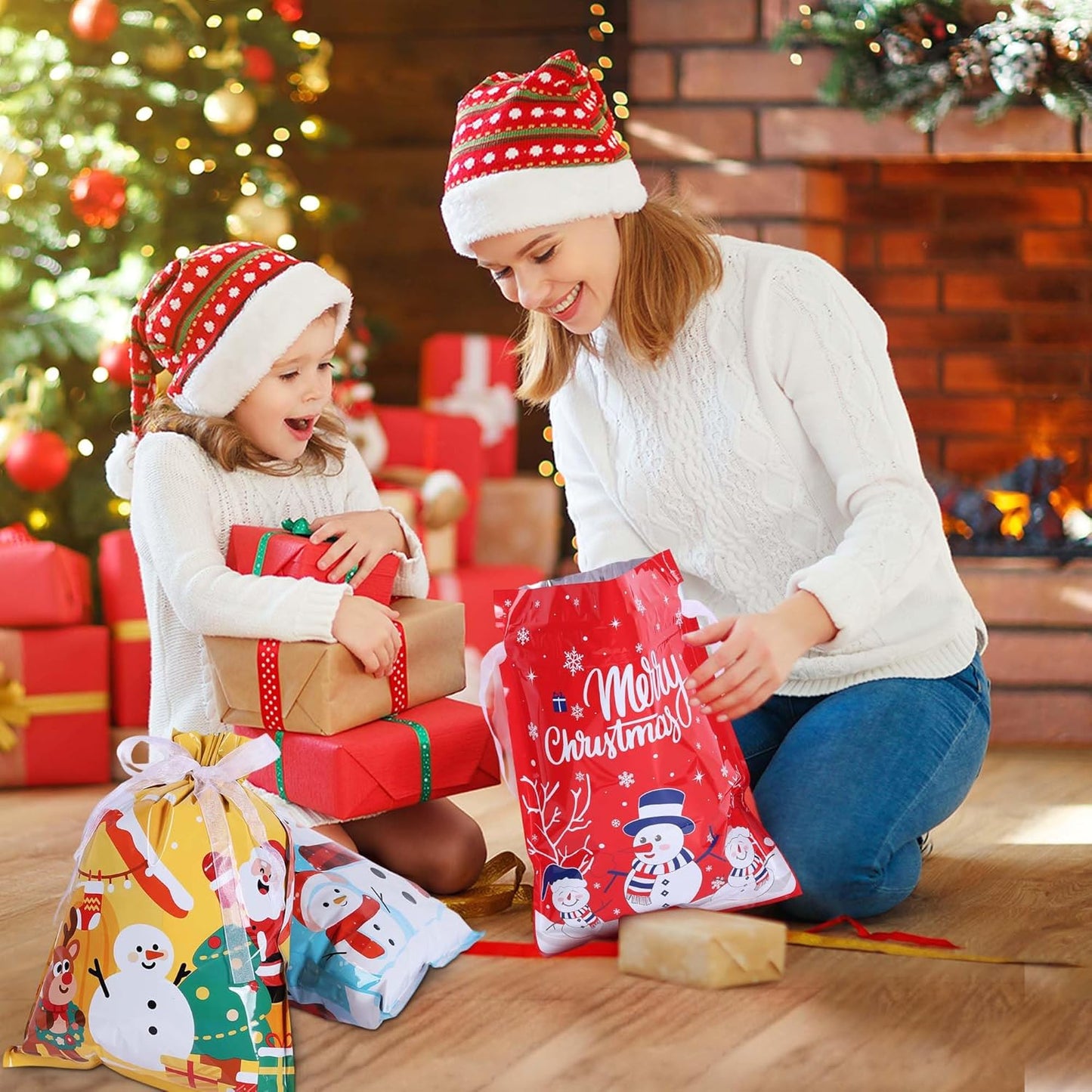 Christmas Foil Gift Bags