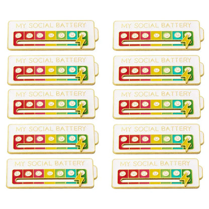 2025 Social Battery Status Brooch