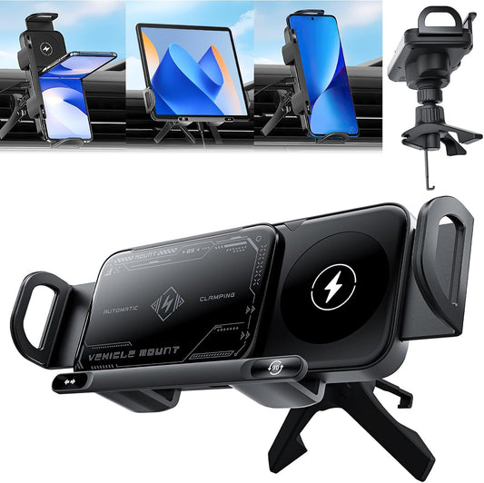 2 in 1 Auto Rotating Phone Holder